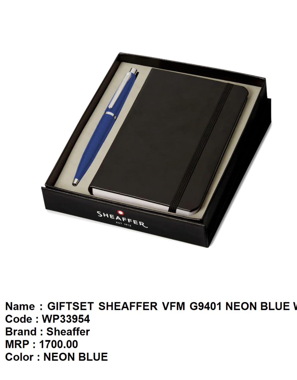 Giftset sheaffer vfm G9401 neon blue